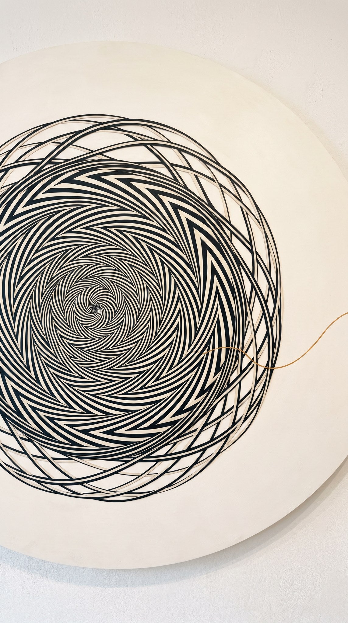 Kinetic Vortex Minimalist Spiral Op Art