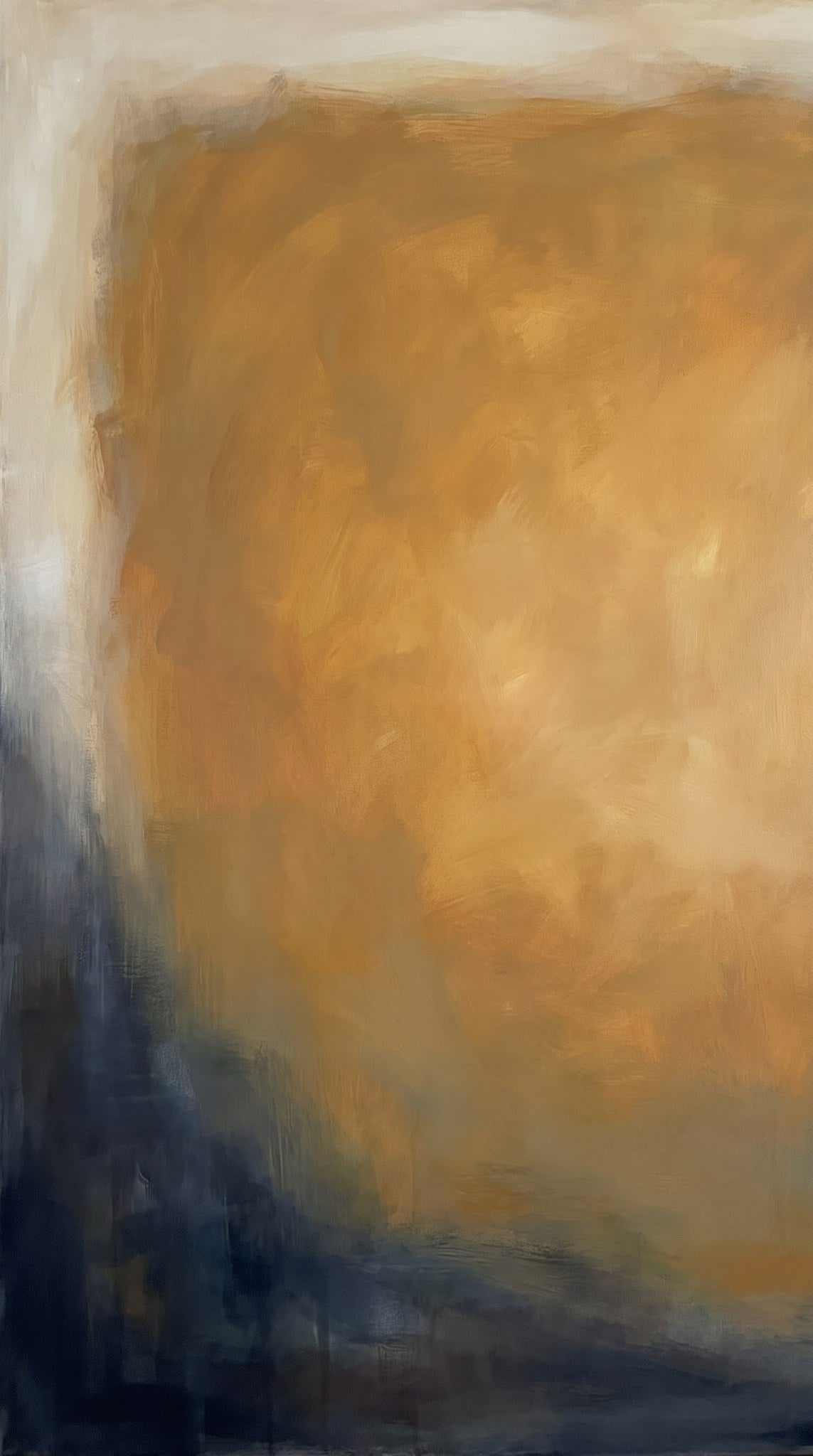 Amber Horizon Minimalist Abstract Art