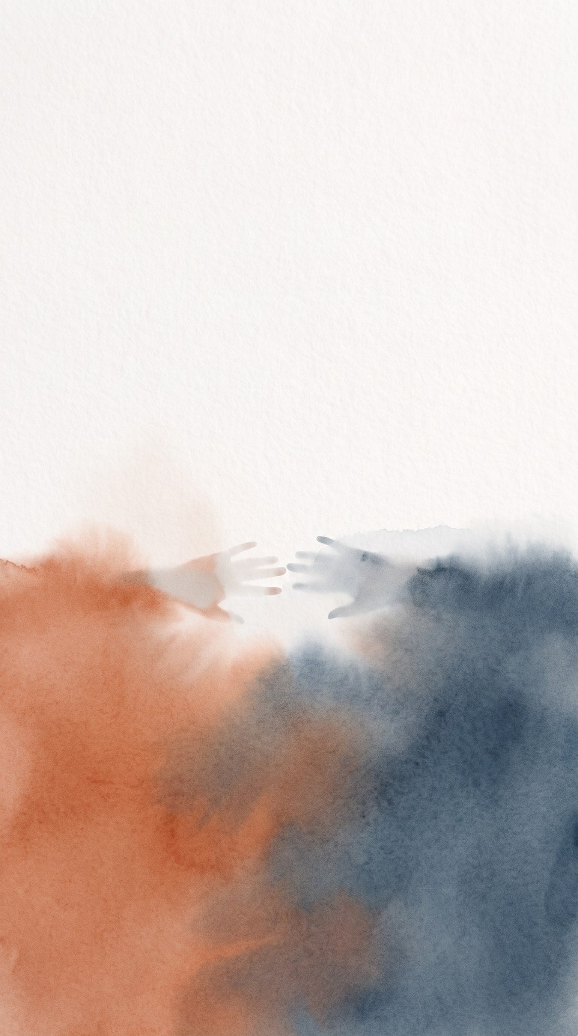 Silent Connection Watercolor Art Print