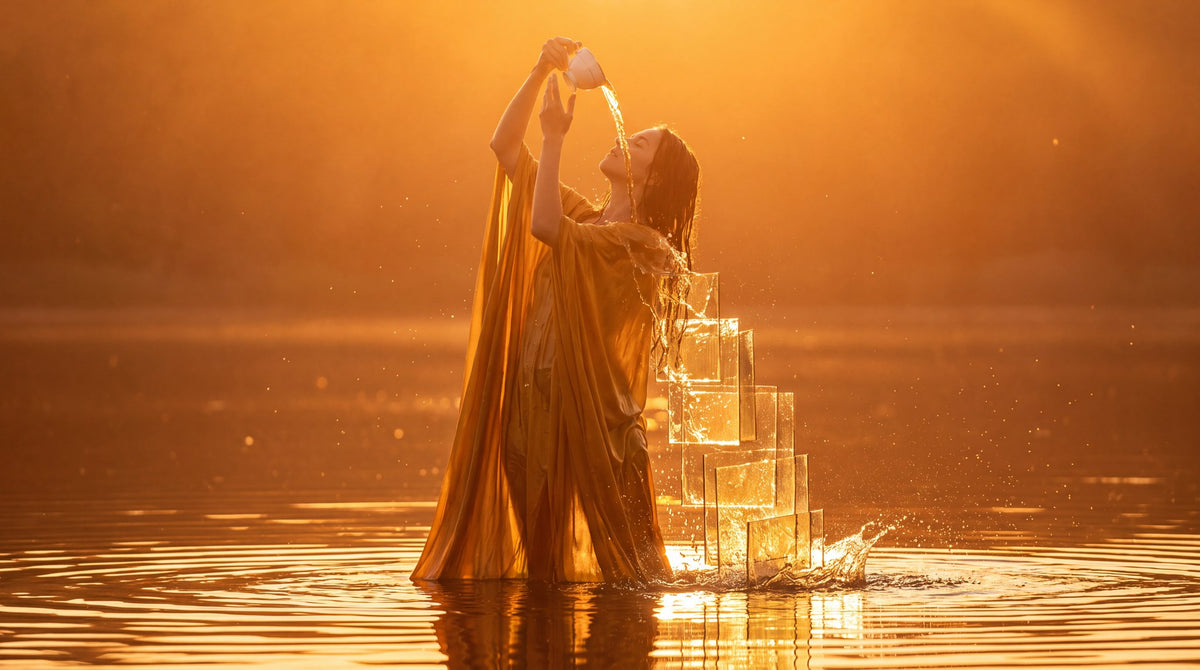 Golden Water Ritual Fine Art
