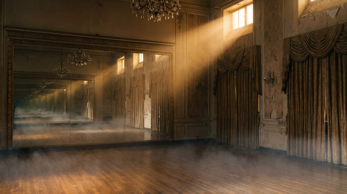 Golden Rays in the Moody Forgotten Ballroom