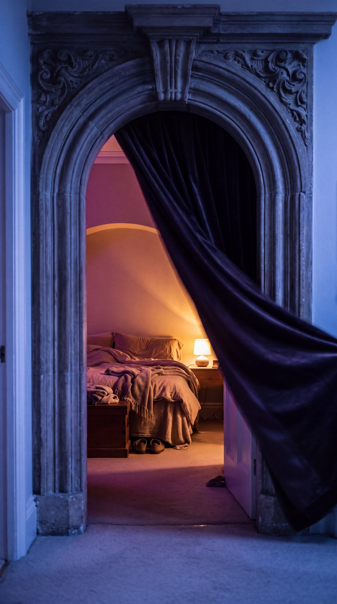Threshold Visions Nocturnal Haven Portal Art