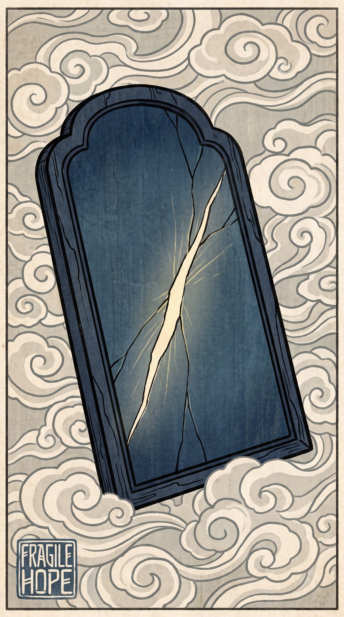 Fragile Hope Mystic Tarot Stone Wall Art