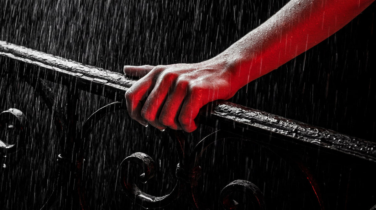 Crimson Rain Grip Fine Art Print