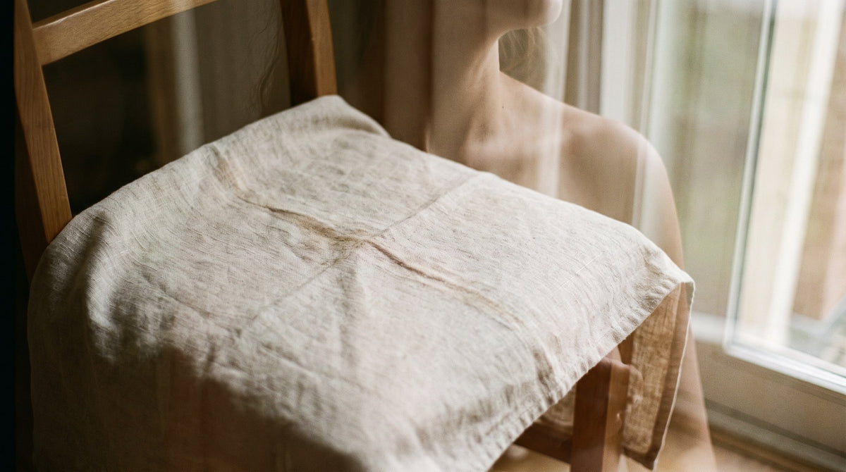 Quiet Linen Solitude Aesthetic Wall Decor