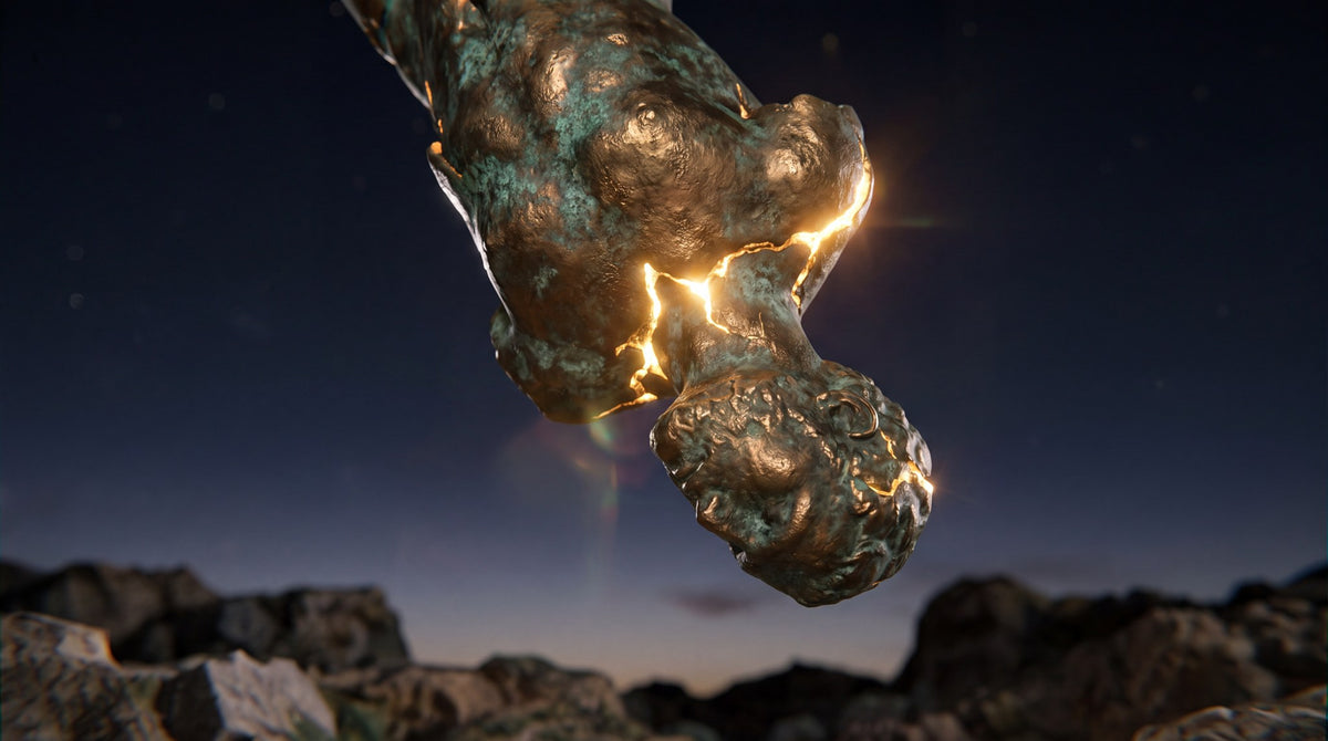 Cosmic Descent Bronze Sculpture