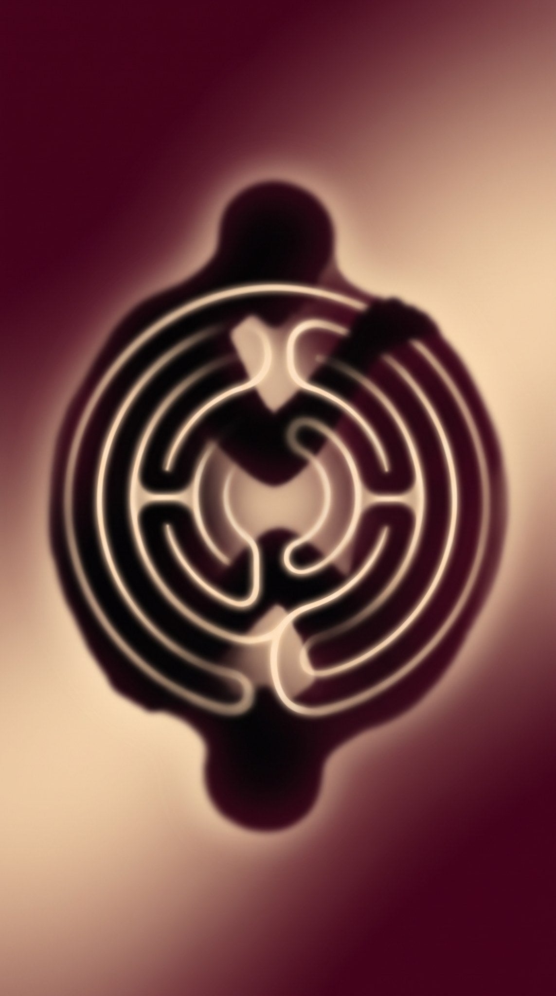 Glowing Labyrinth Path - Luminous Trails