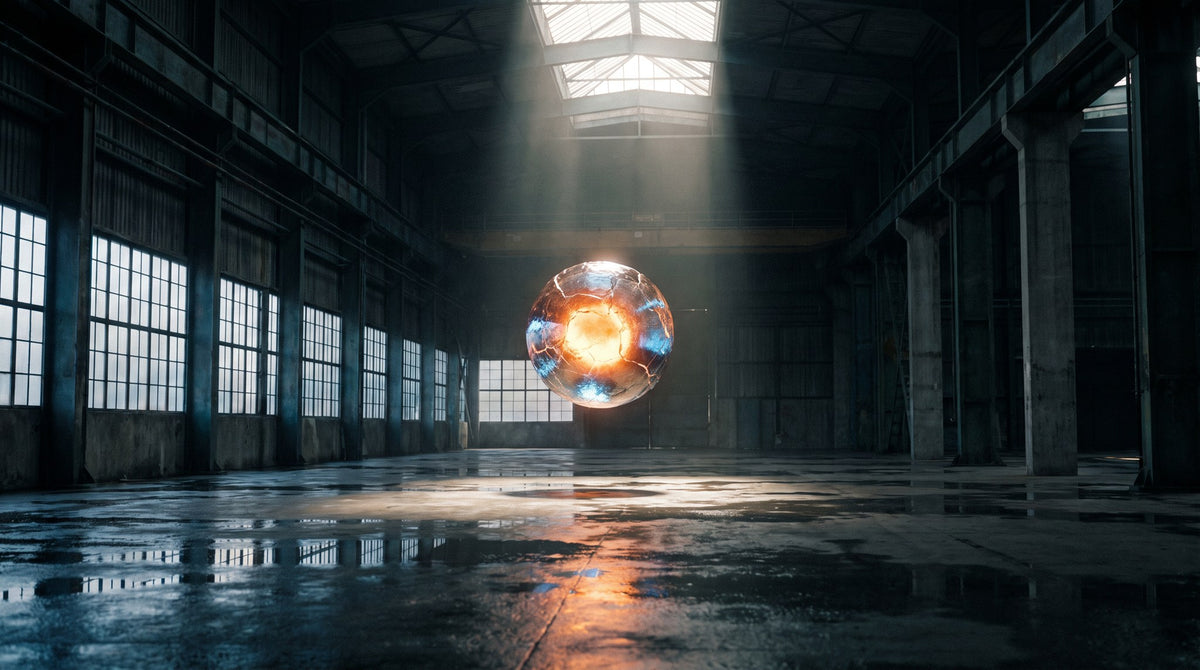 Industrial Orb Art - Cinematic Sci-Fi Glow
