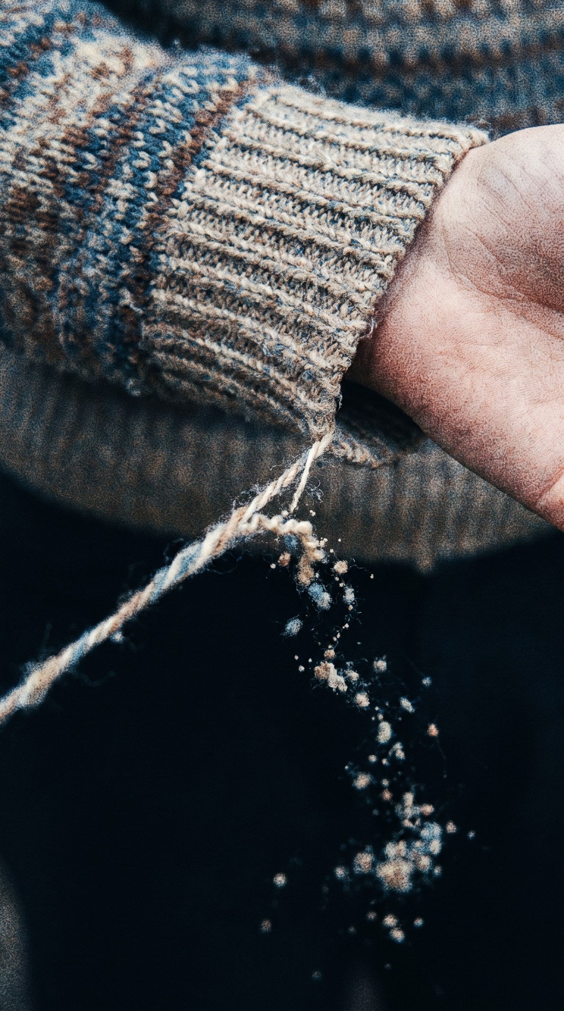Woven Threads Knit Texture Art