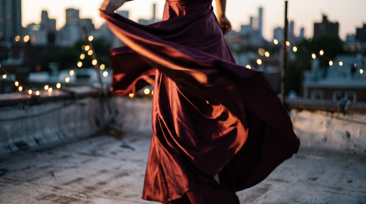 Urban Twilight Rooftop Swirl