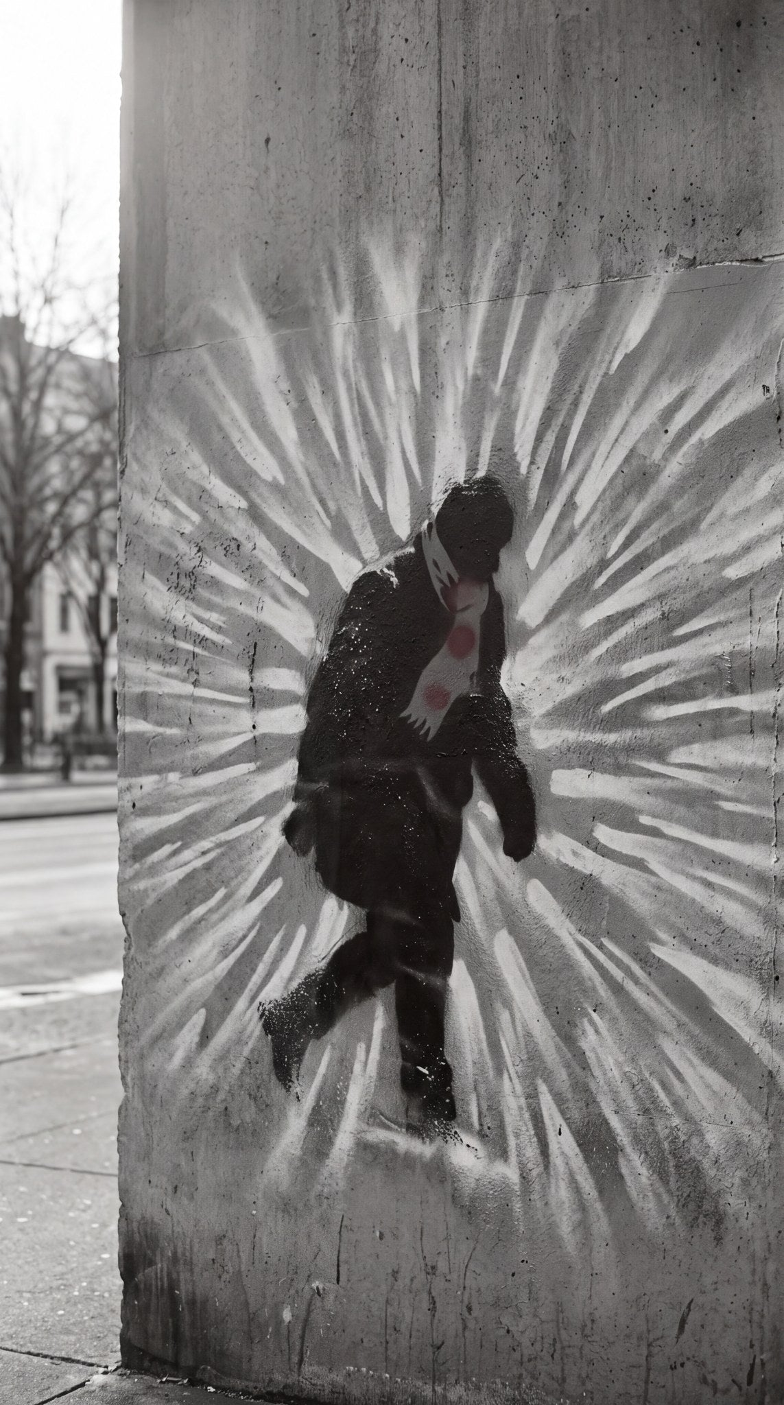 Street Art Silhouette Graphic Artwork