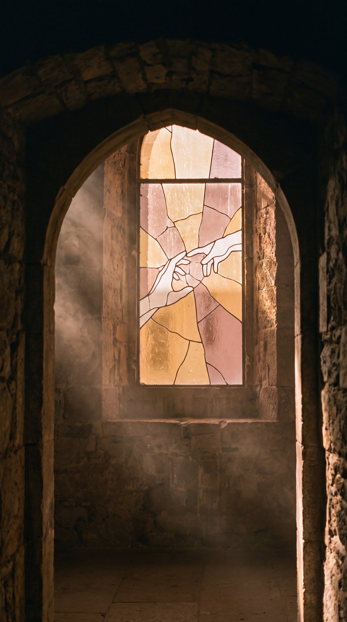 Threshold Visions: Sacred Stained Glass Arch