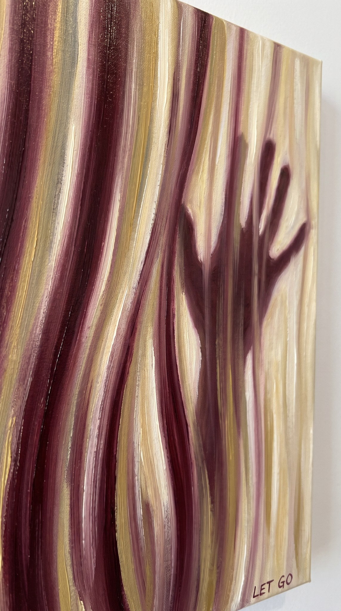 Let Go Shadow Hand Abstract Art
