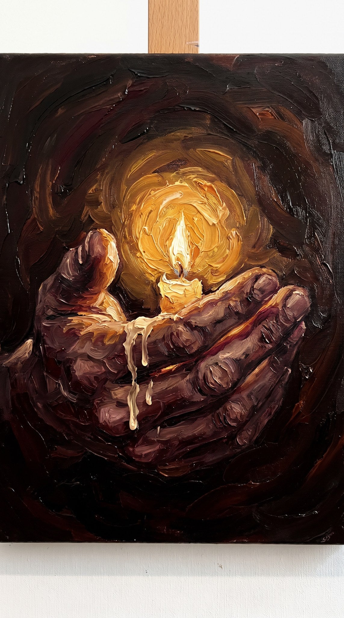 Luminous Embers Cradled Flame Art