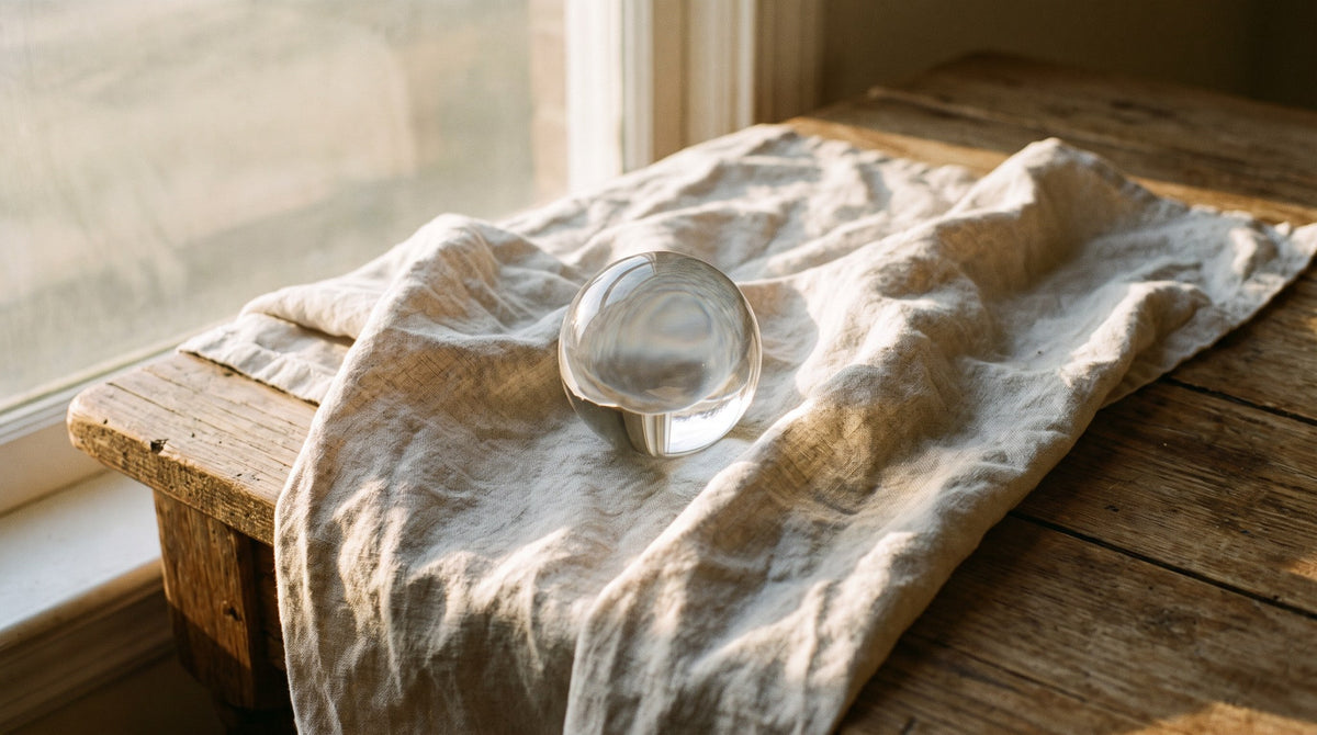 Luminous Sphere Linen Still Life Art