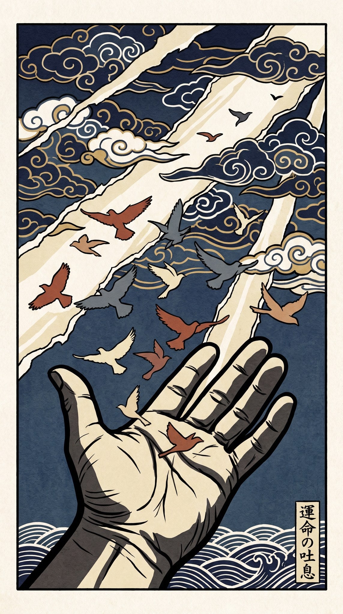 Breath of Destiny Japanese Woodblock Art