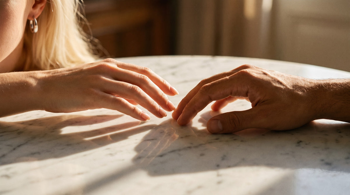 Tender Touch in Golden Sun Marble Art