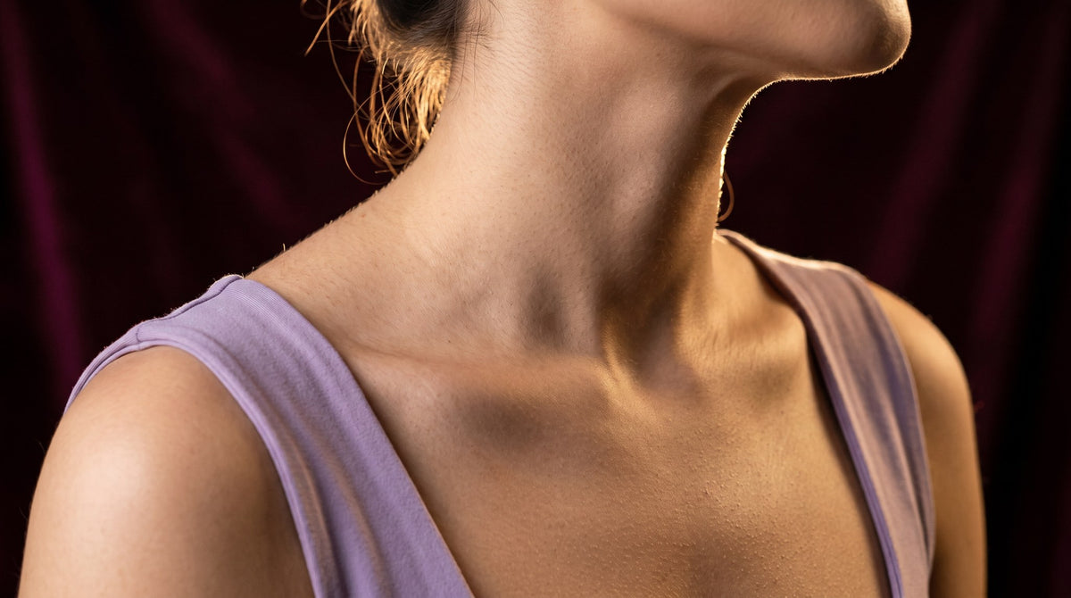 Golden Contour Minimalist Bodyscape Art