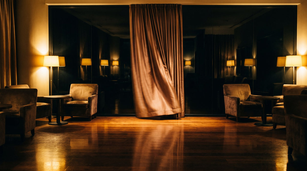 Cinematic Velvet Lounge Interior Art