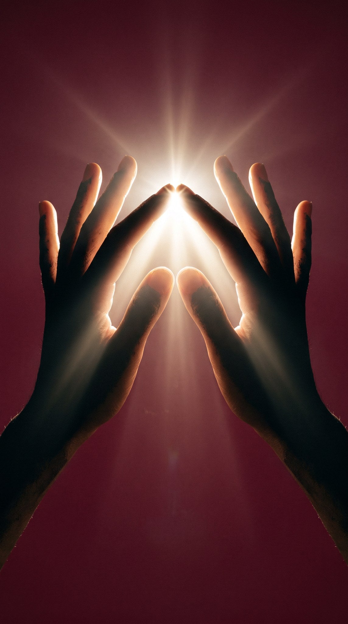 Sacred Hands of Light Minimalist Fine Art