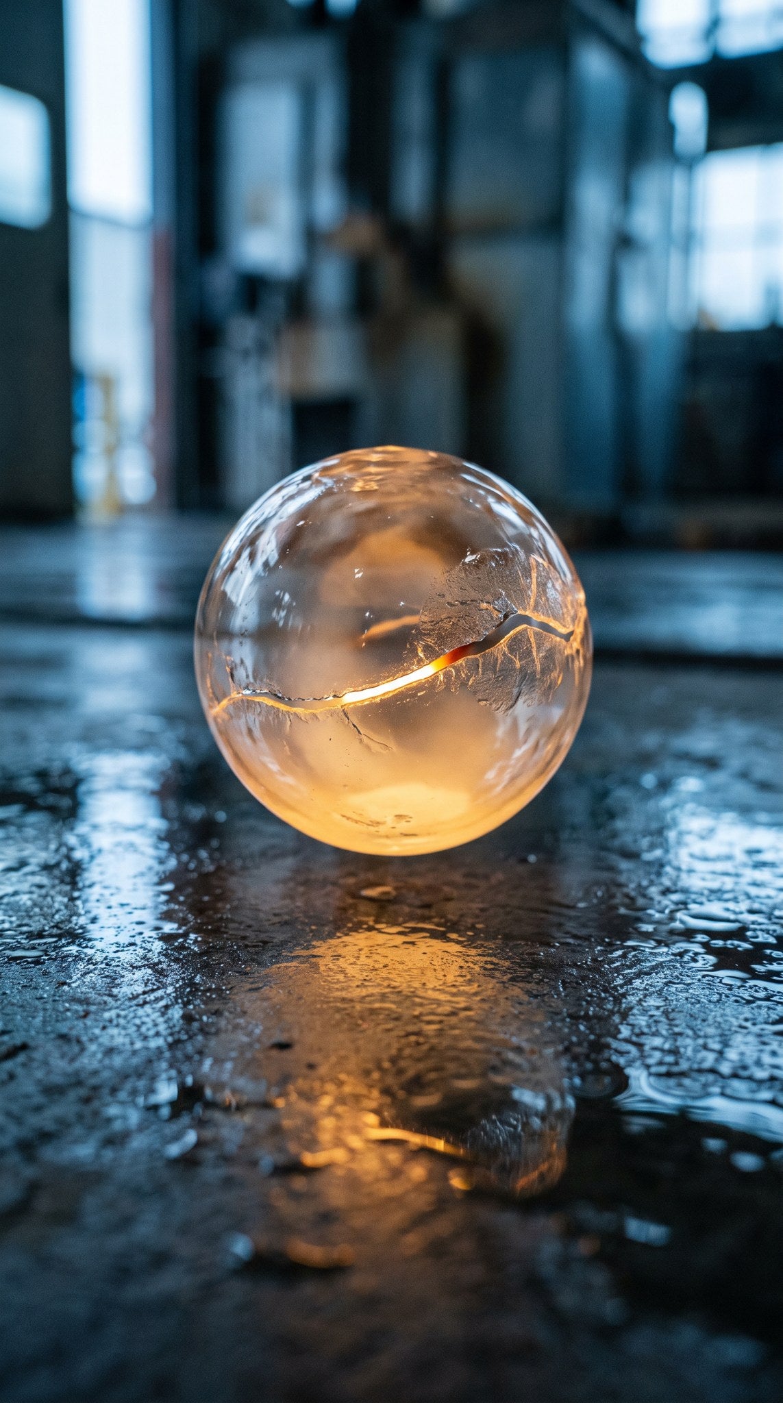 Luminous Glass Sphere Fine Art