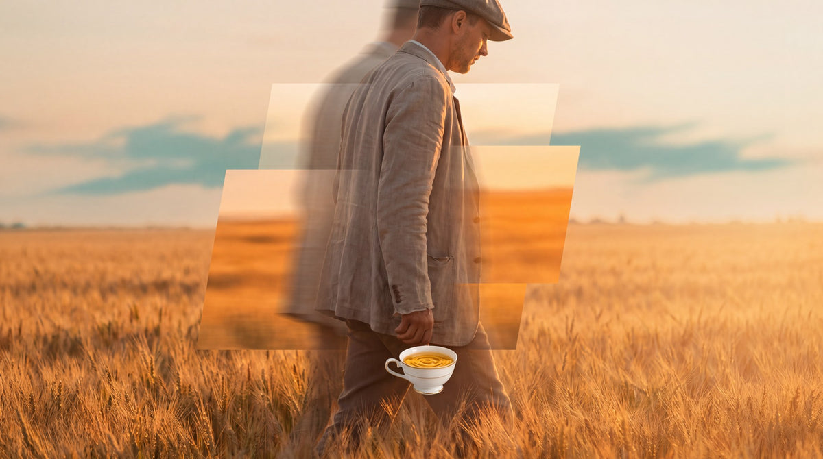 Golden Field Solitude Art Print