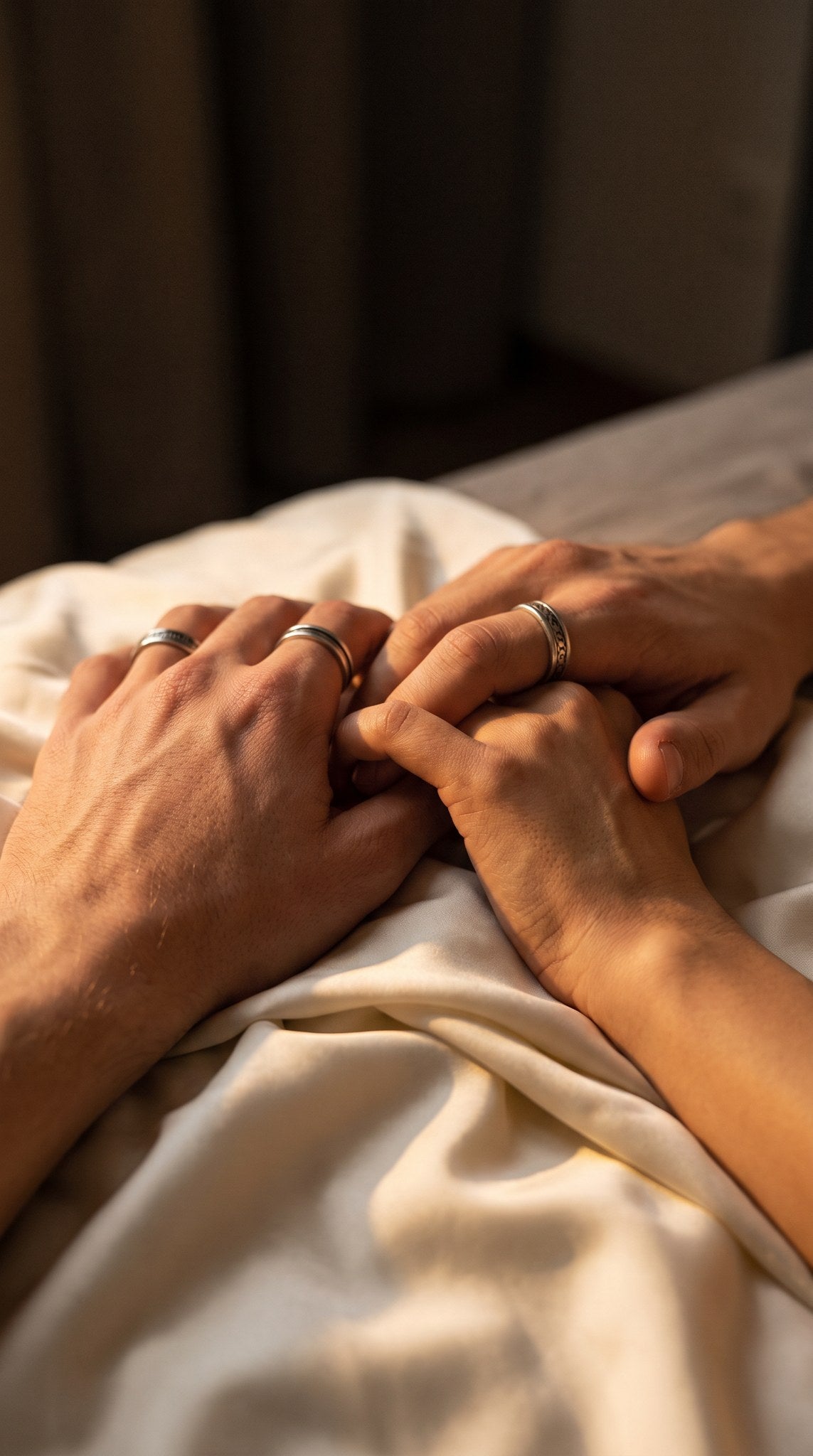Golden Hour Devotion Hands Art