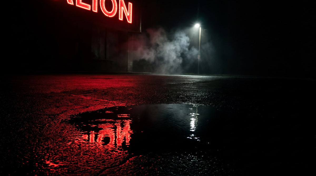 Neon Echoes Urban Night Artwork