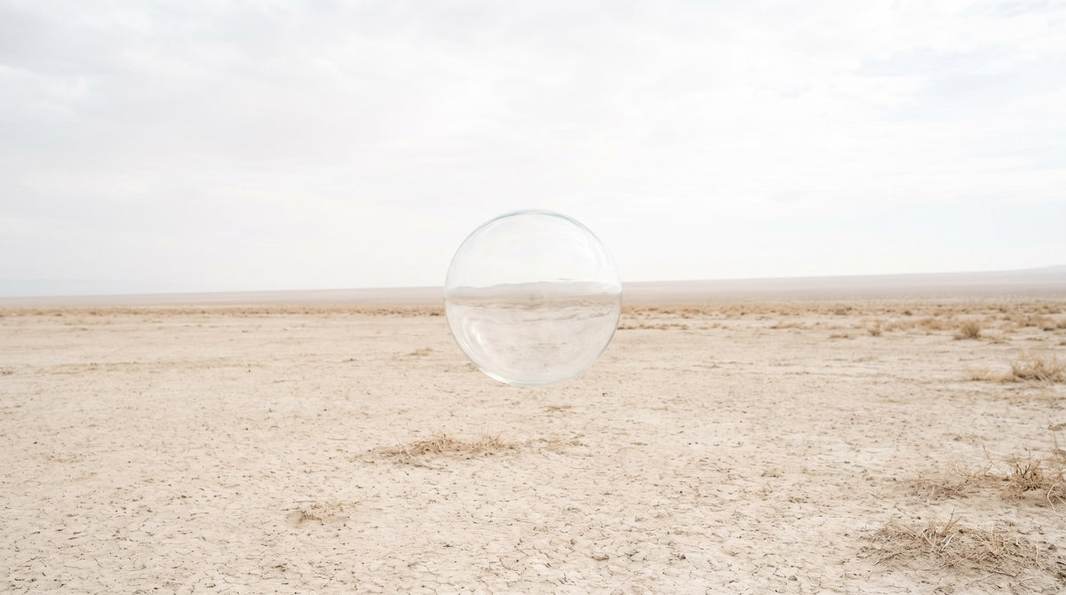 Desert Mirage Glass Sphere Fine Art Print