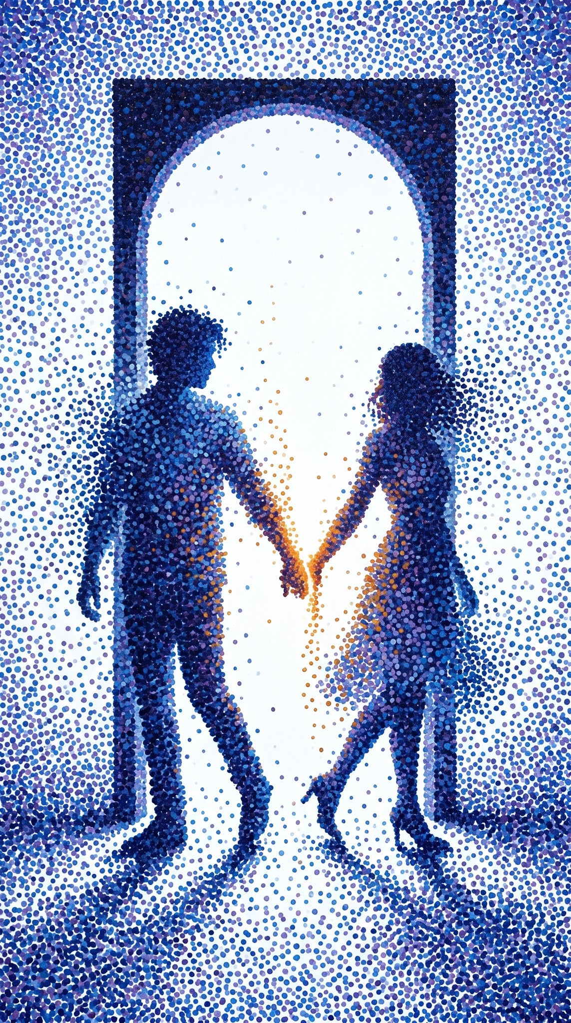 Celestial Portal Lovers Dot Art