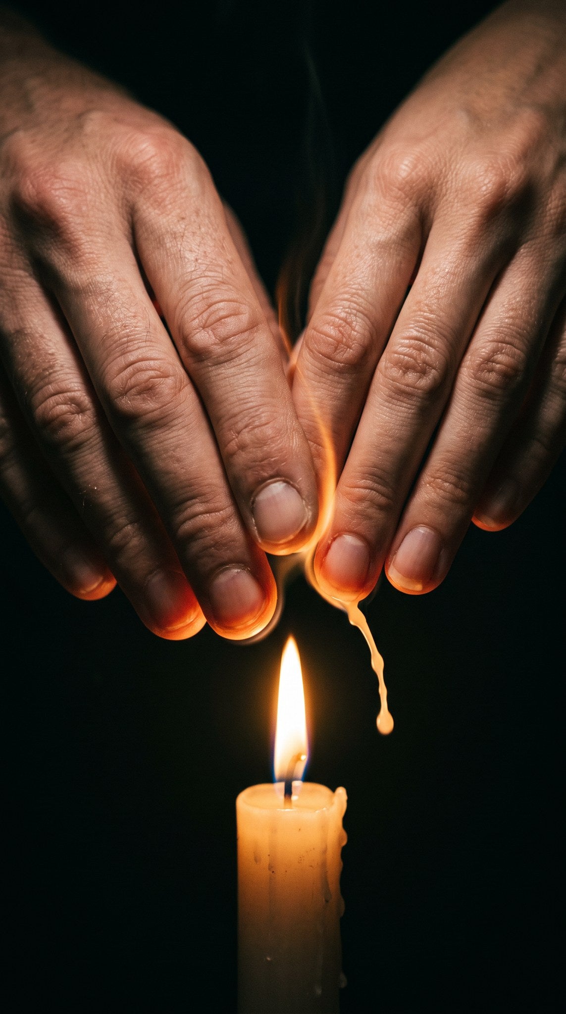 Flickering Light Candle Flame Artwork