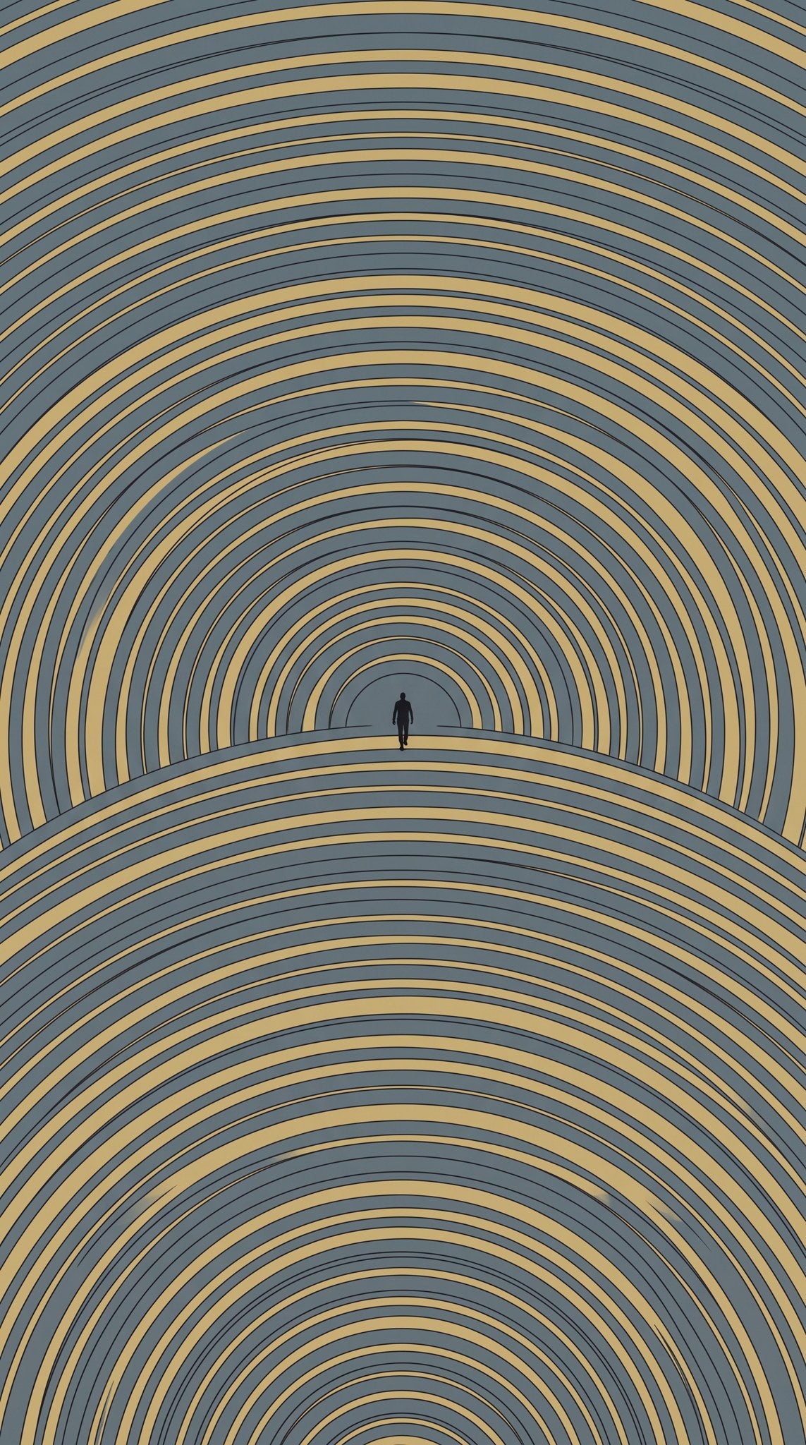 Infinite Horizon Geometric Archway Art
