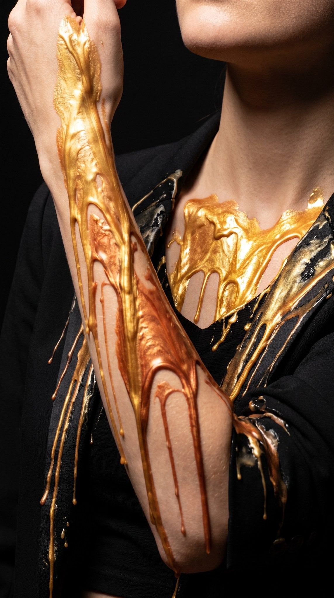 Liquid Gold Editorial Art Print