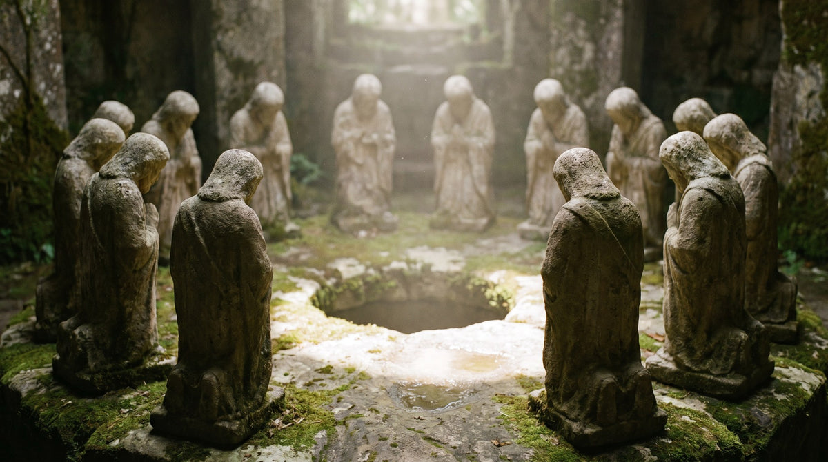 Sacred Stone Cloister Art - Silent Sanctuary