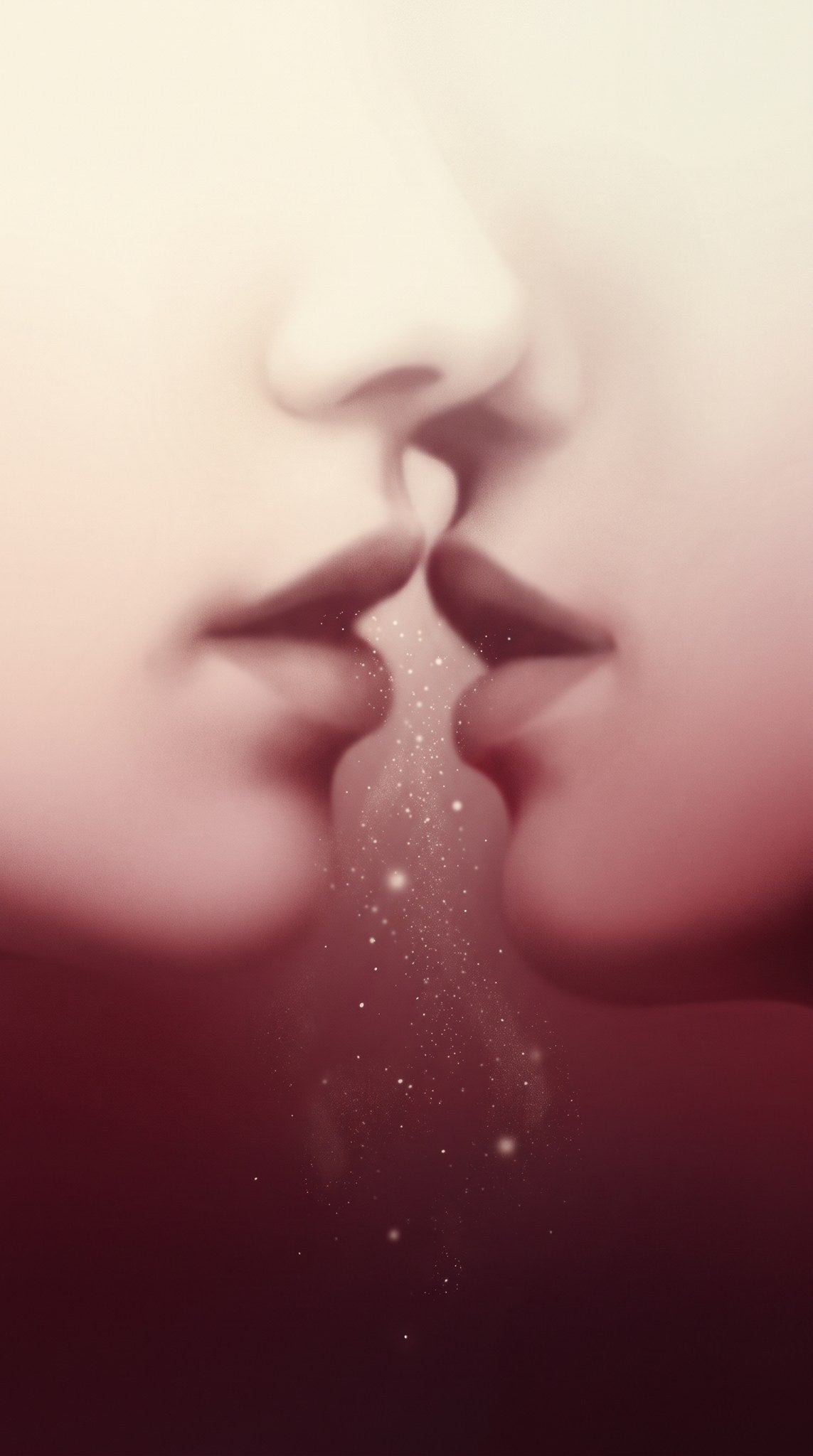 Ethereal Kiss Romantic Aesthetic Art