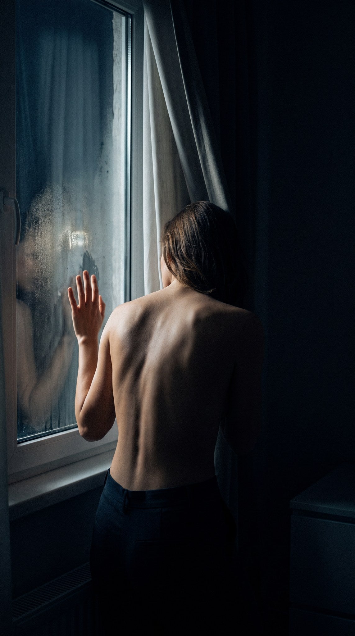 Quiet Reverie Window Portrait Art
