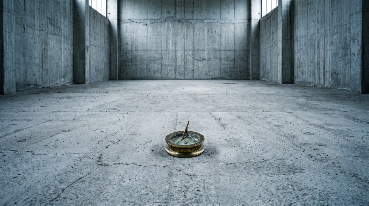 Sundial in Concrete Chamber Art