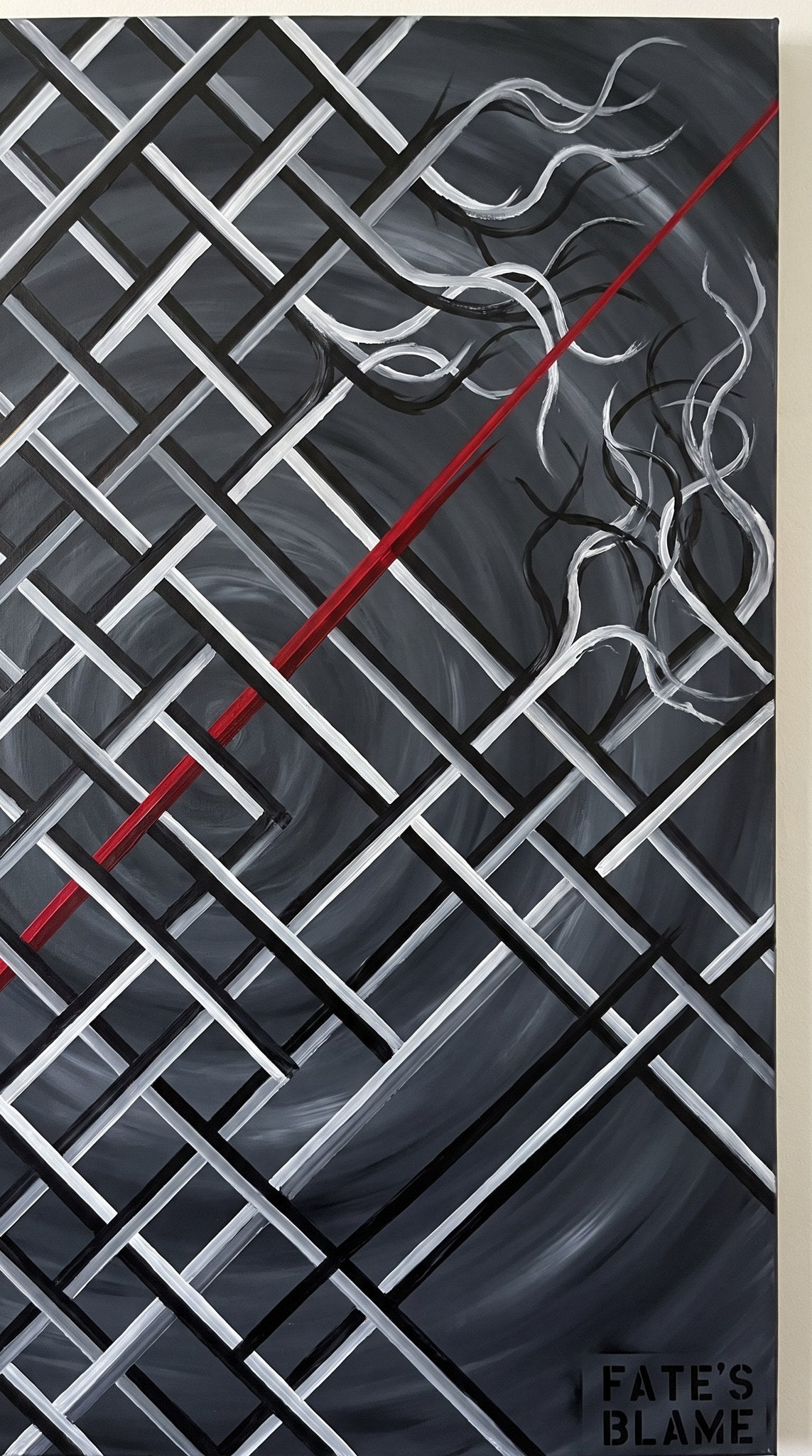 Fate's Blame Geometric Wall Art Canvas