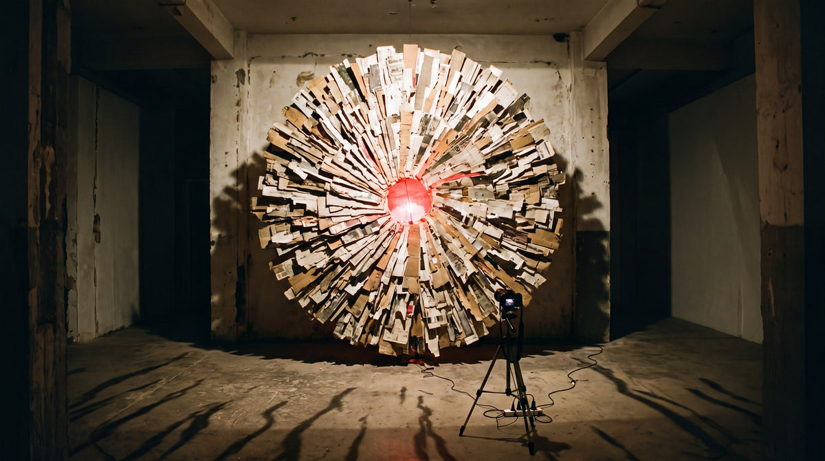 Luminous Shadows Radial Sculpture Art
