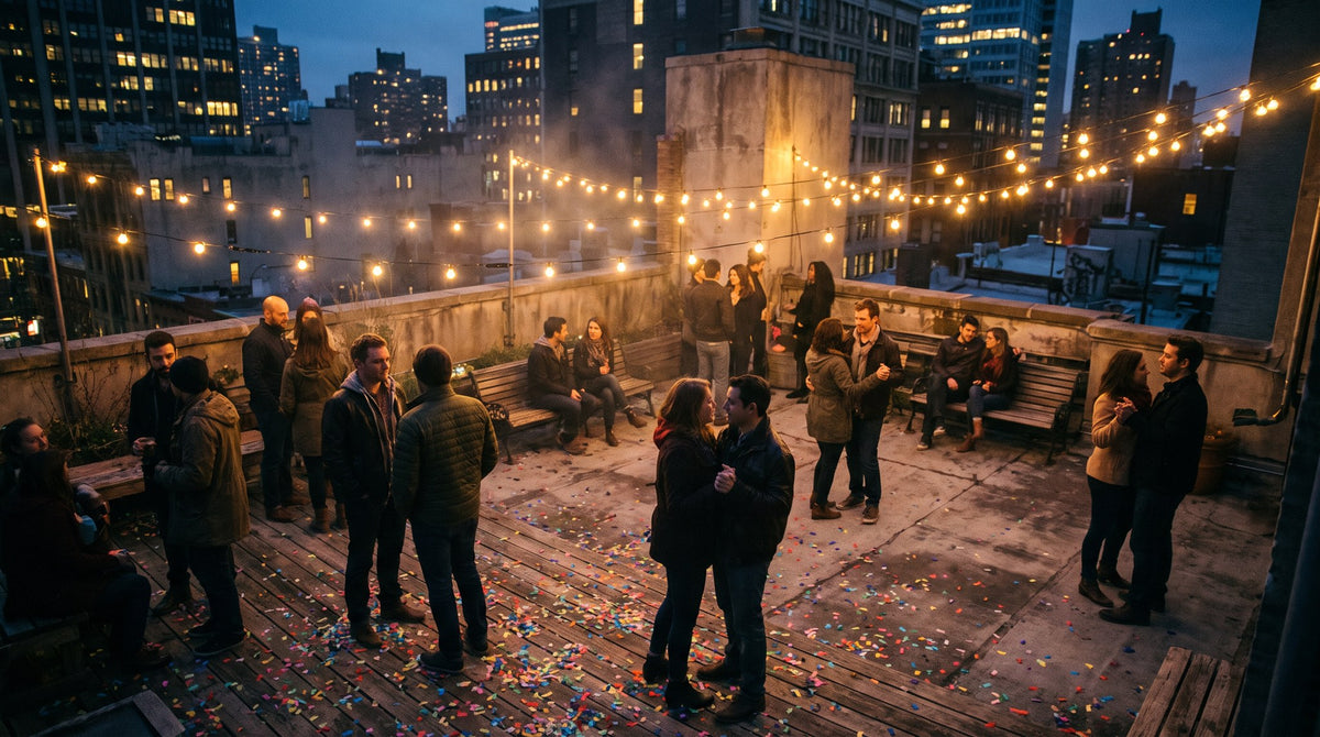 City Night Rooftop - Urban Pulse Vibes