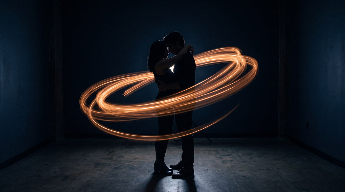 Luminous Orbit Romantic Light Canvas
