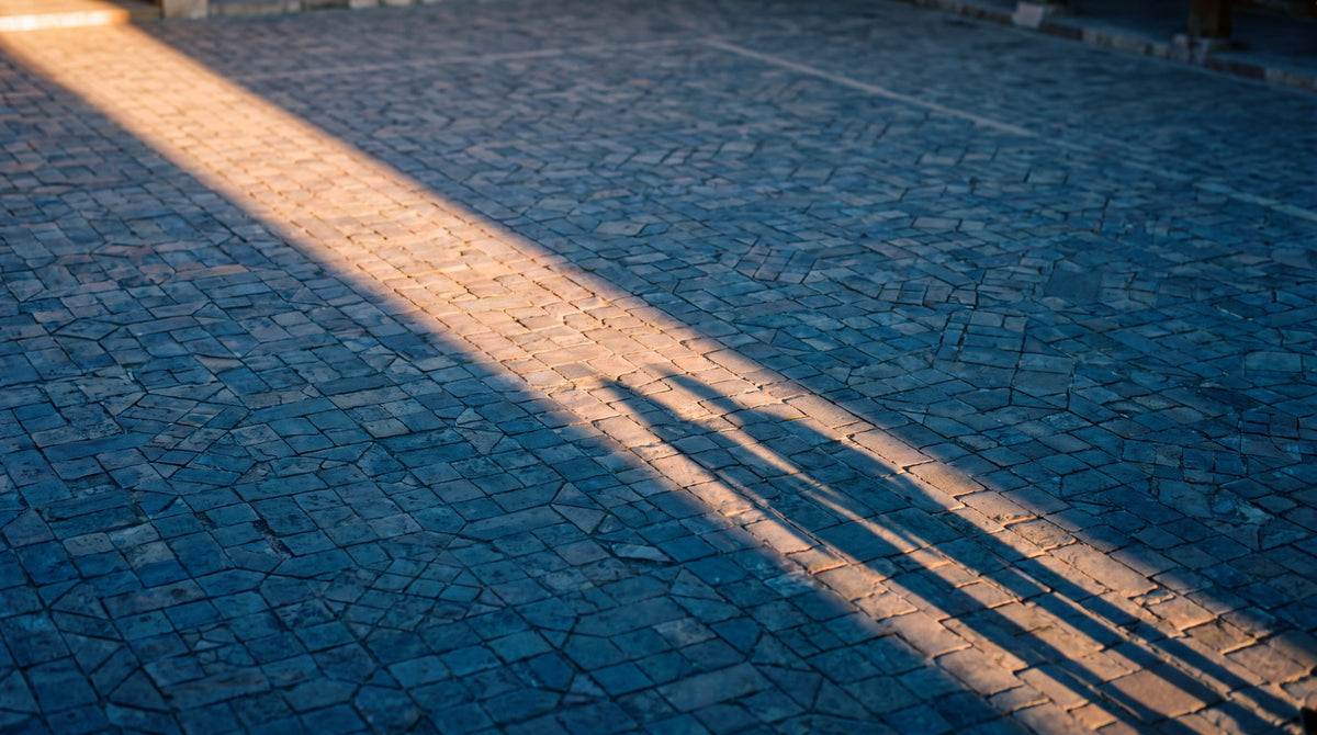 Golden Hour Cobblestones Fine Art