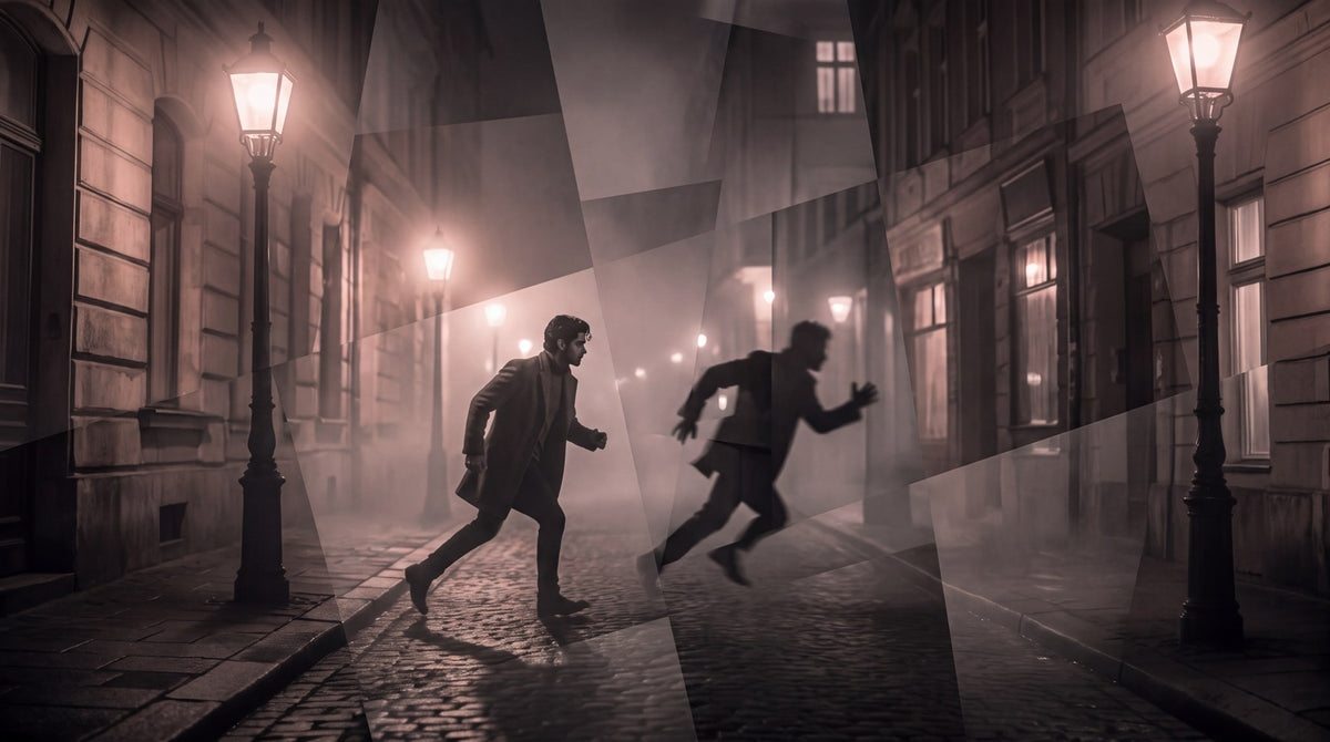 Noir Prism Chase Atmospheric Art