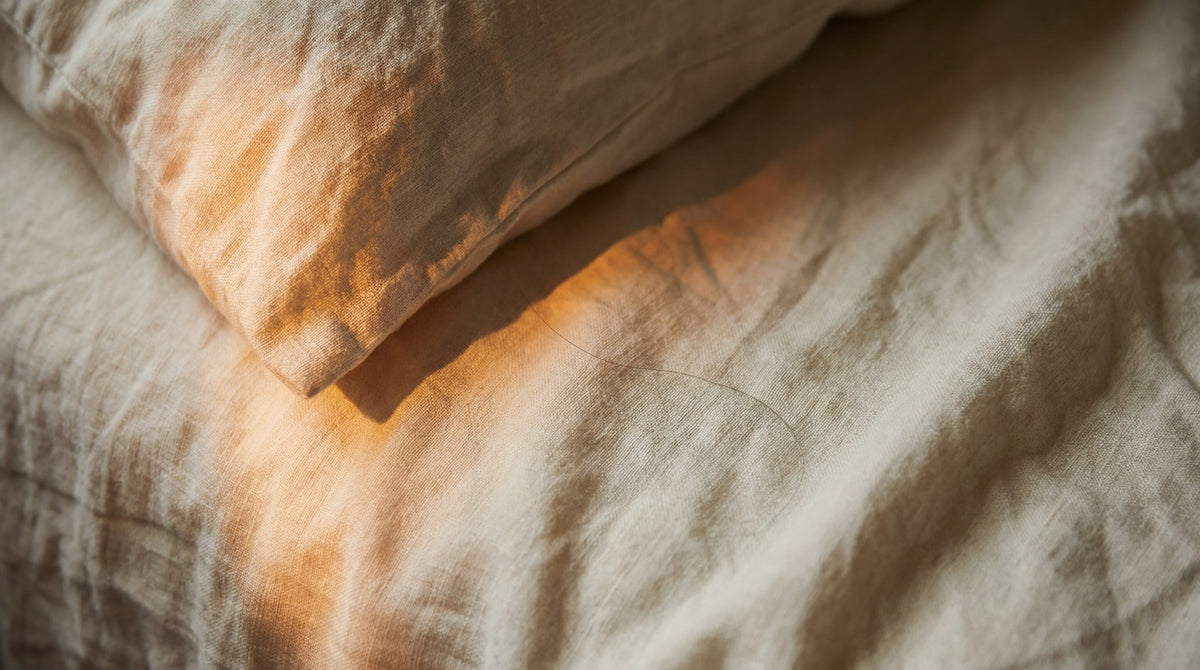 Golden Hour Linen Tactile Art Print