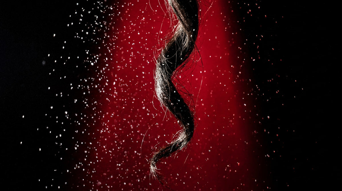 Midnight Ember Spiral - Moody Crimson Art