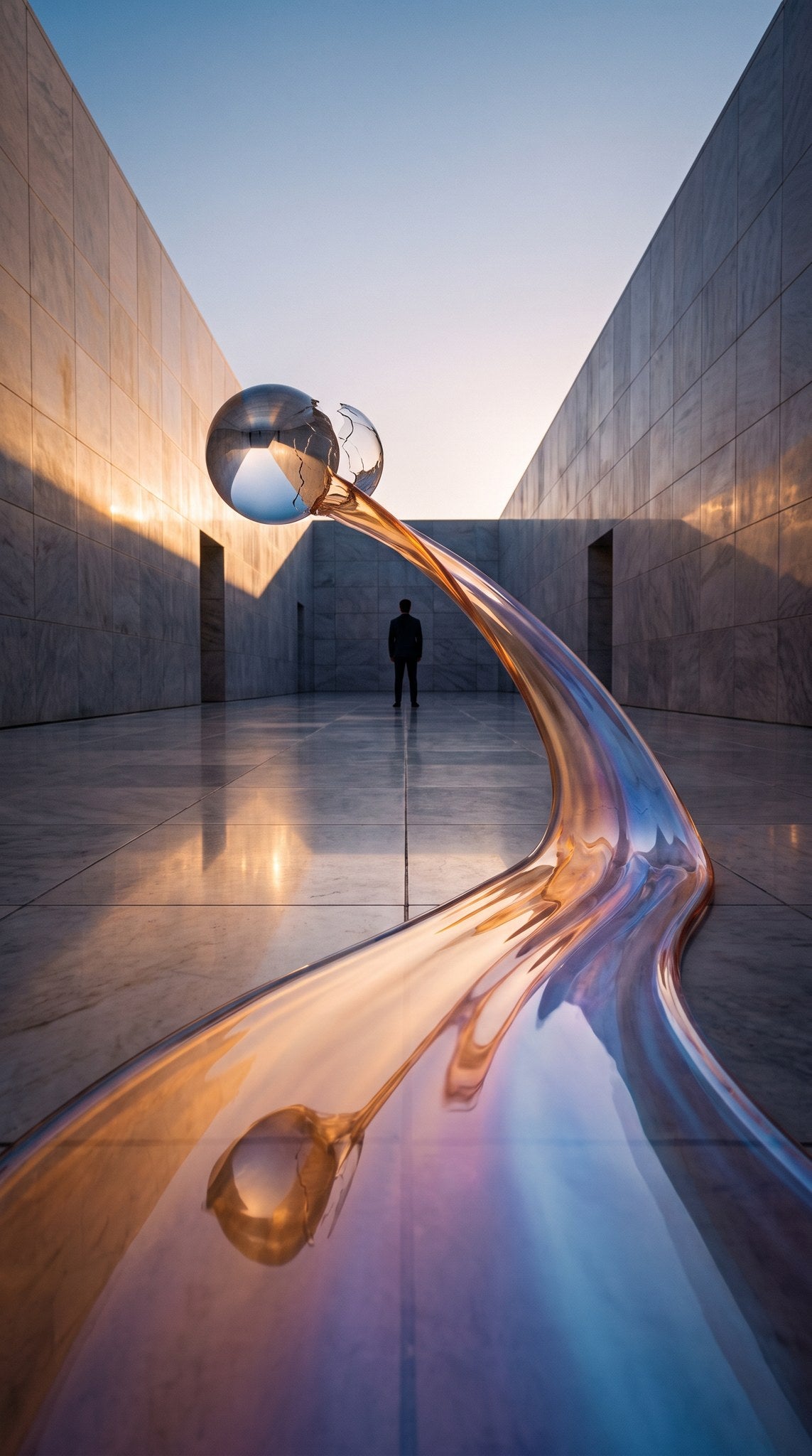 Surreal Architectural Sphere Art - Form Study