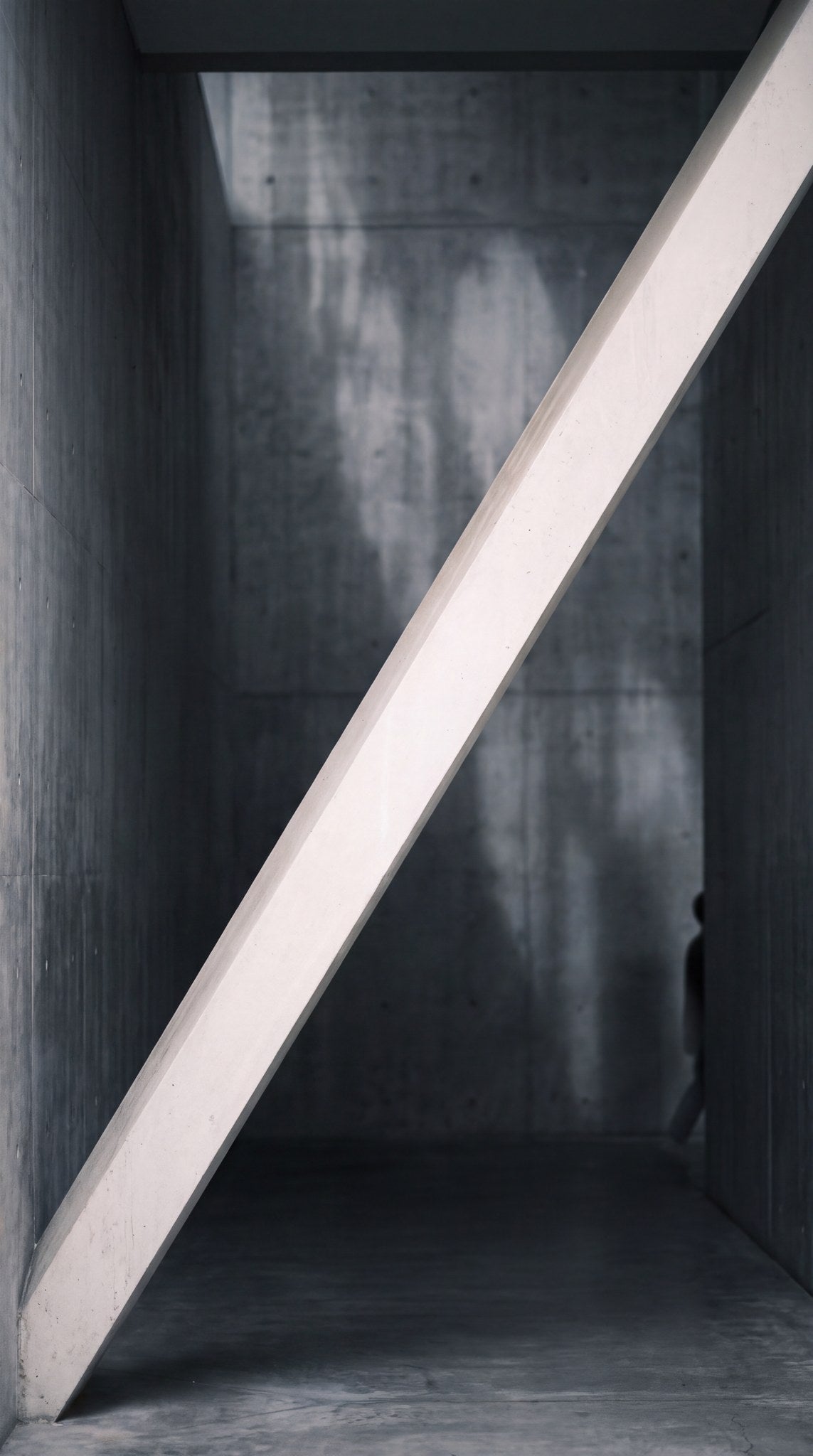 Brutalist Diagonal Concrete Minimalist Art
