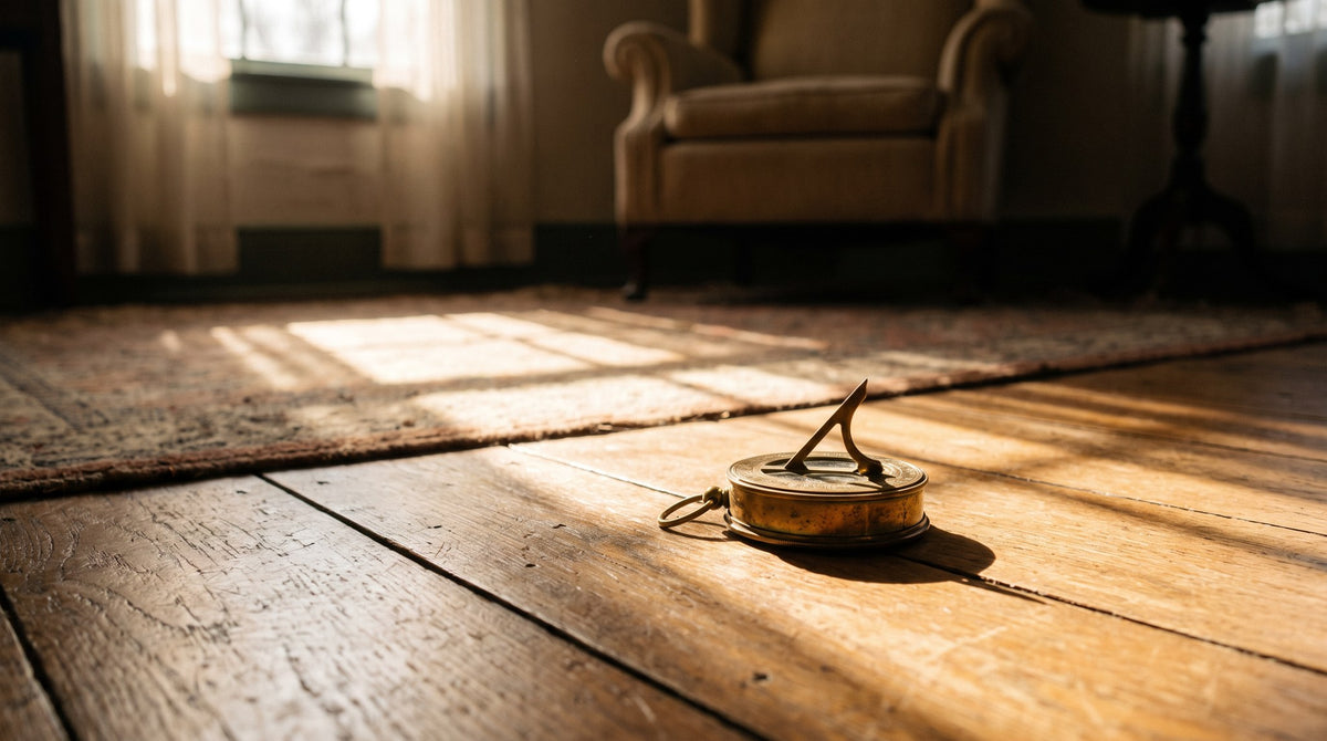Sundial in Golden Light Art Print