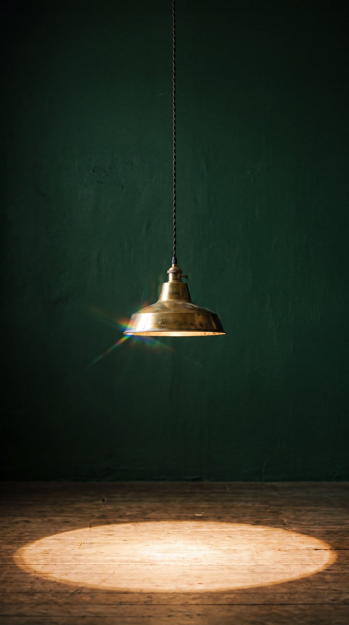 Threshold Visions Brass Pendant Glow Art