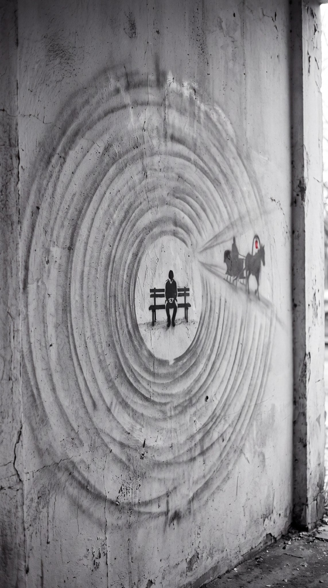 Solitary Journey Urban Street Wall Art